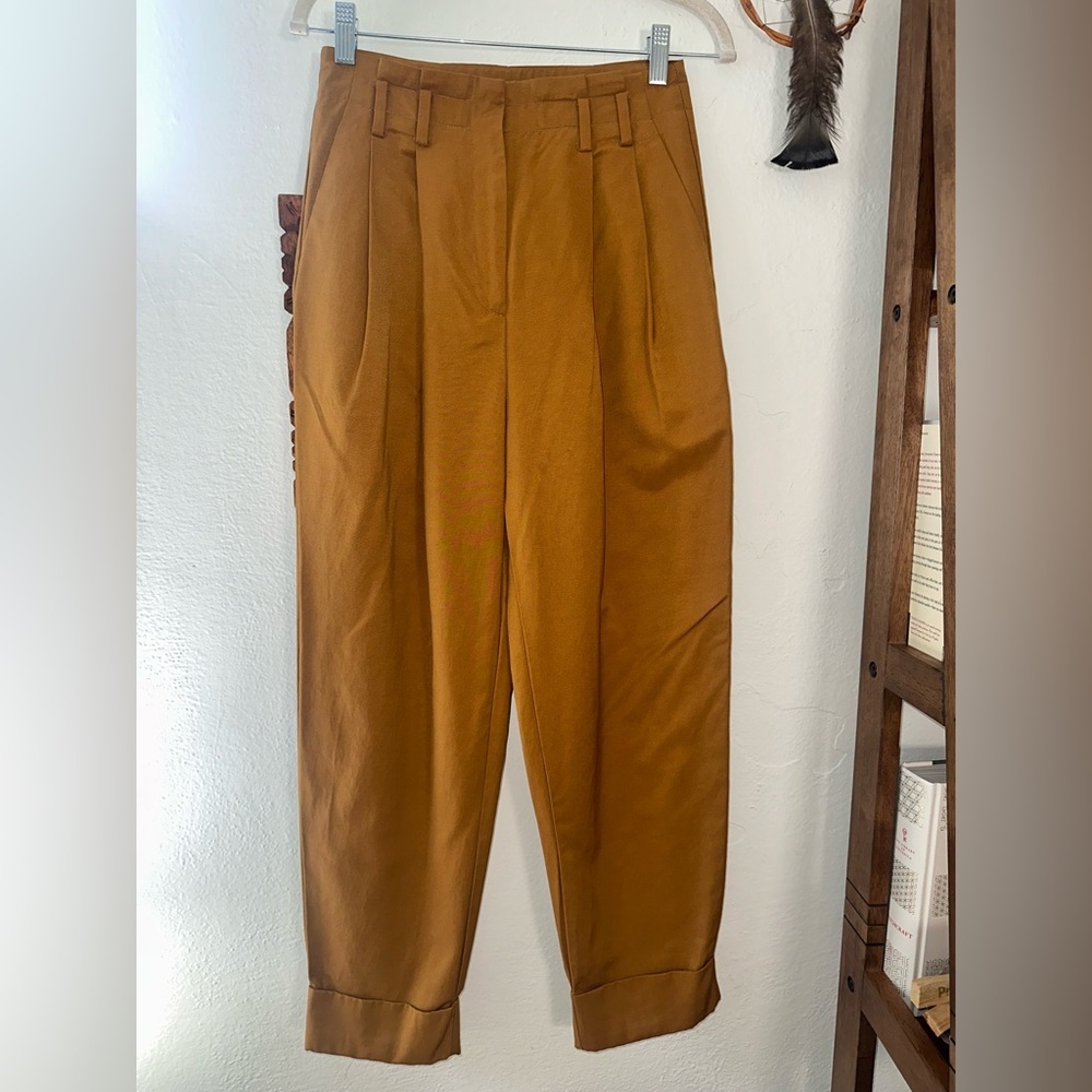 Elizabeth and James Mustard Chinos